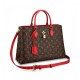 Louis Vuitton Monogram Canvas Flower Tote M43553 Red