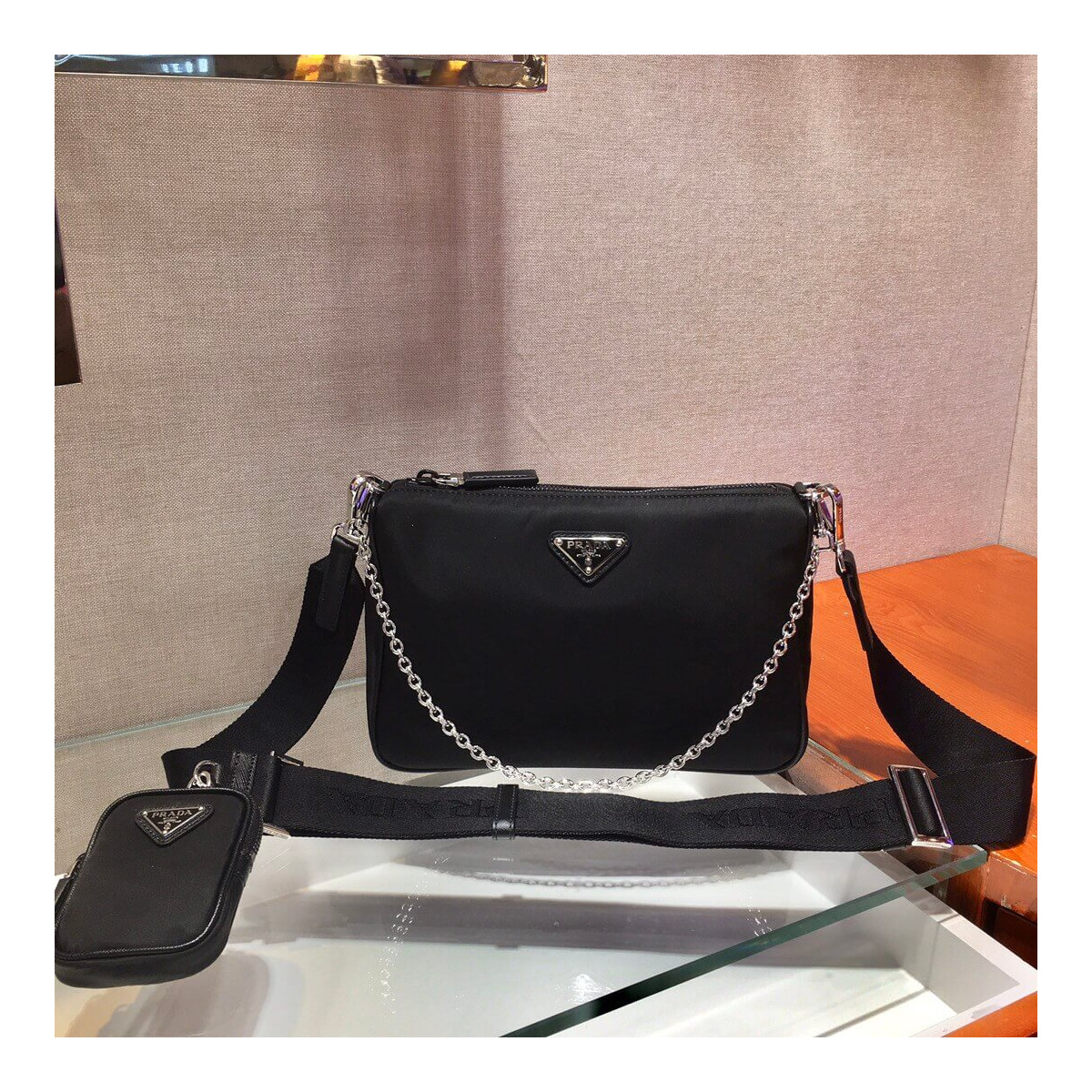 Prada Nylon Cross-Body Bag 2VH113