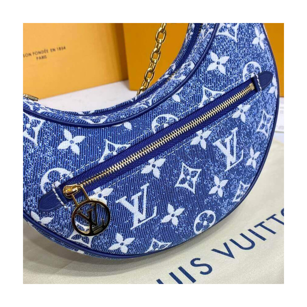 Louis Vuitton Monogram Denim Loop Bag M81166 Blue