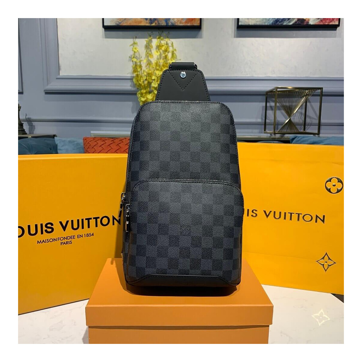 Louis Vuitton Damier Graphite Avenue Sling Bag N41719