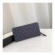 Gucci Kingsnake Print GG Supreme Zip Around Wallet 451273