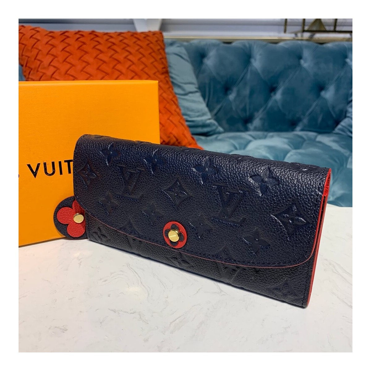 Louis Vuitton Monogram Empreinte Emilie Wallet M64162