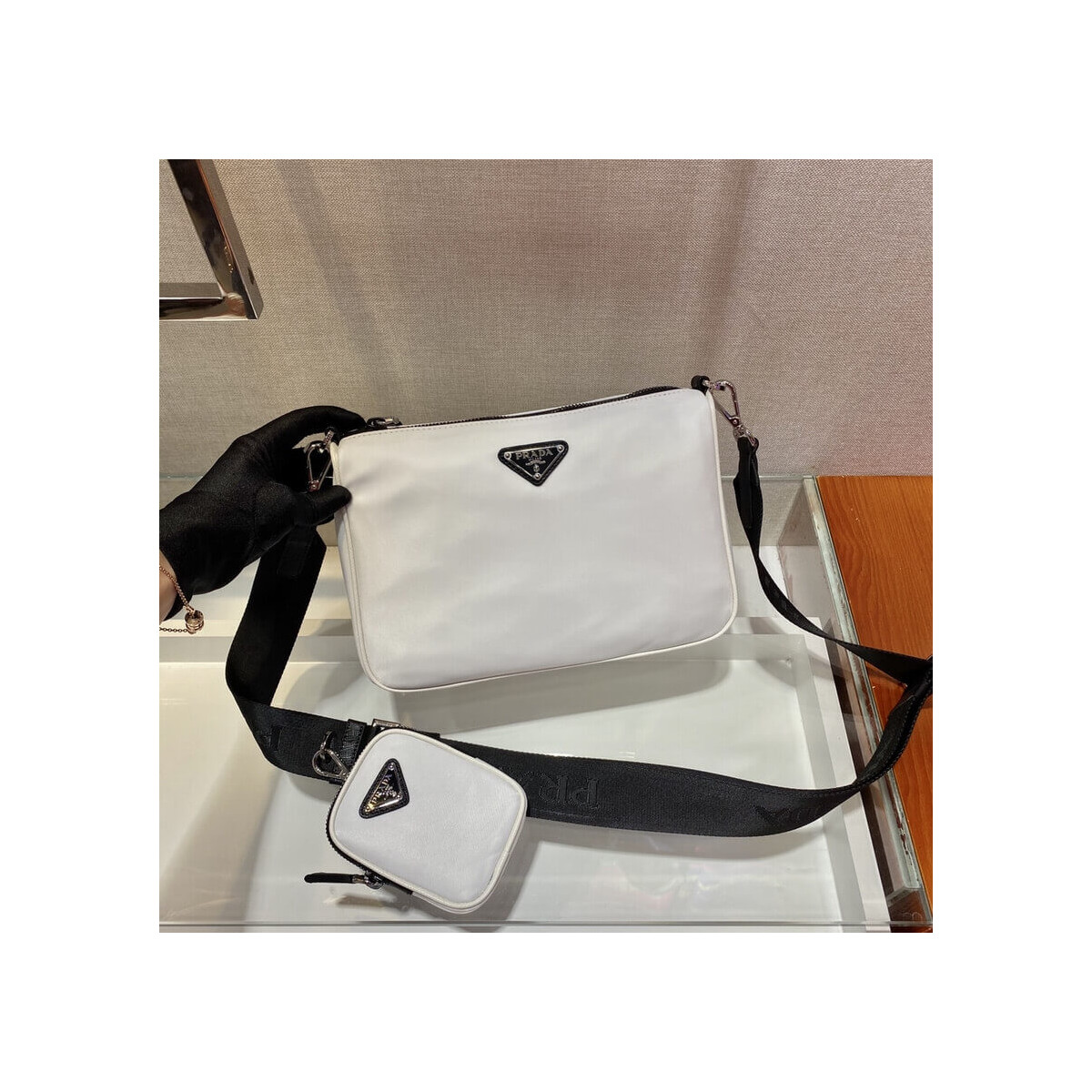 Prada Nylon Cross-Body Bag 2VH113