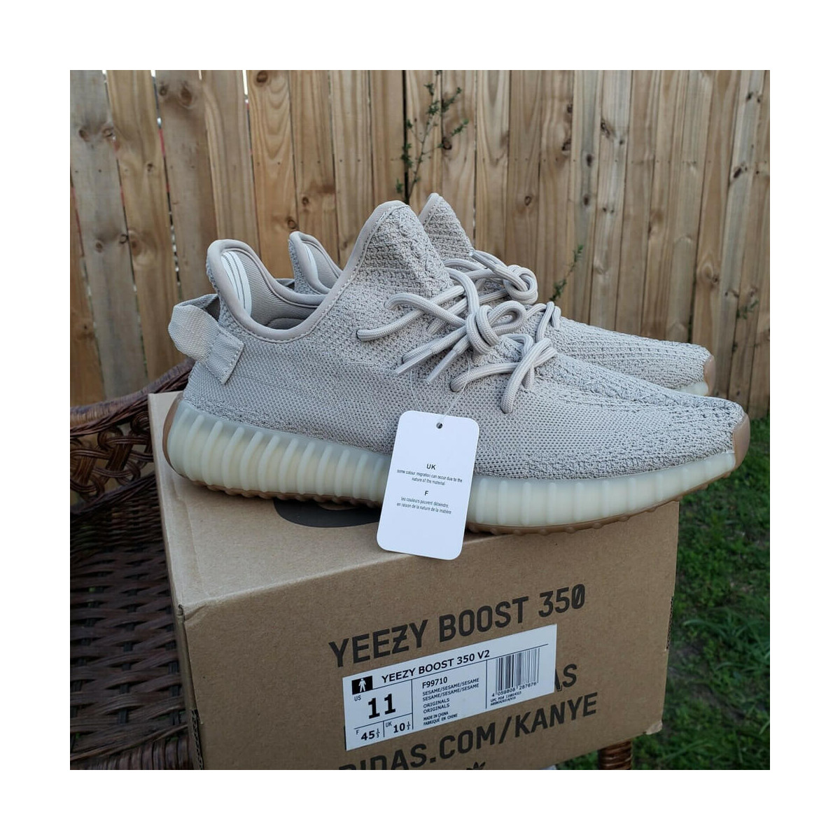 Adidas Yeezy Boost 350 V2 Sesame AH2207