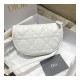 Christian Dior Small Vibe Hobo Bag M7200 White Cannage Lambskin