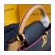 Louis Vuitton Capucines BB M59061 Black/Arizona Beige