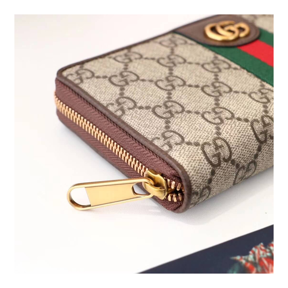 Gucci Zip Around Wallet With Three Little Pigs 557696