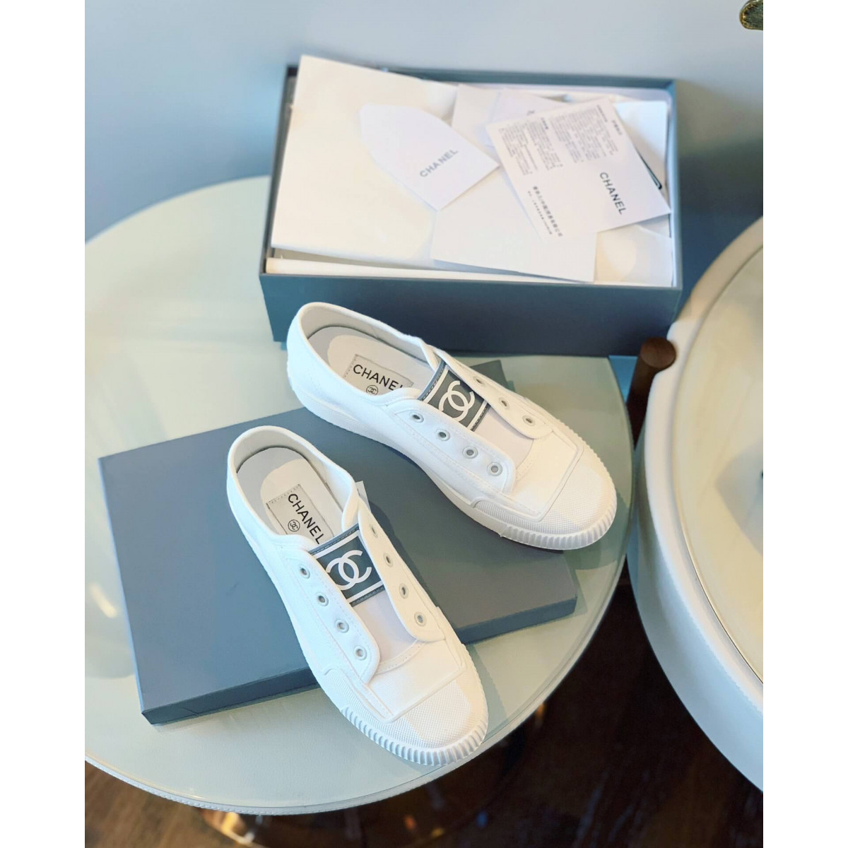 Chanel Vintage CC Logo Sneakers GS01287