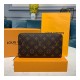 Louis Vuitton Monogram Canvas Zippy Organizer Wallet M62581/M60002