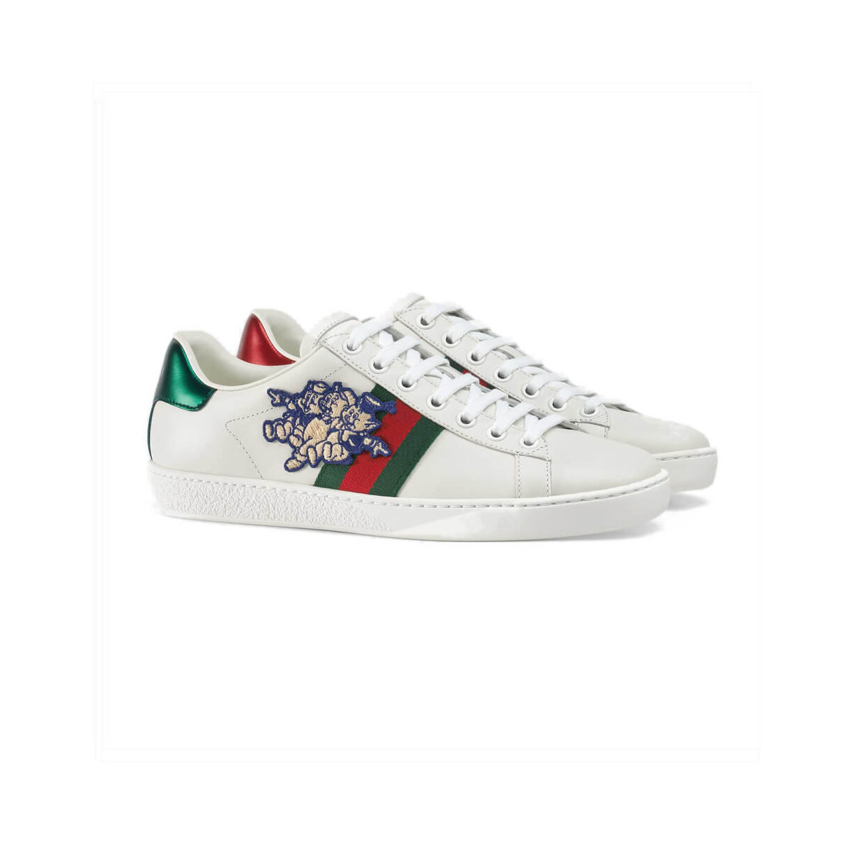 Gucci Ace Sneaker with Three Little Pigs 553385