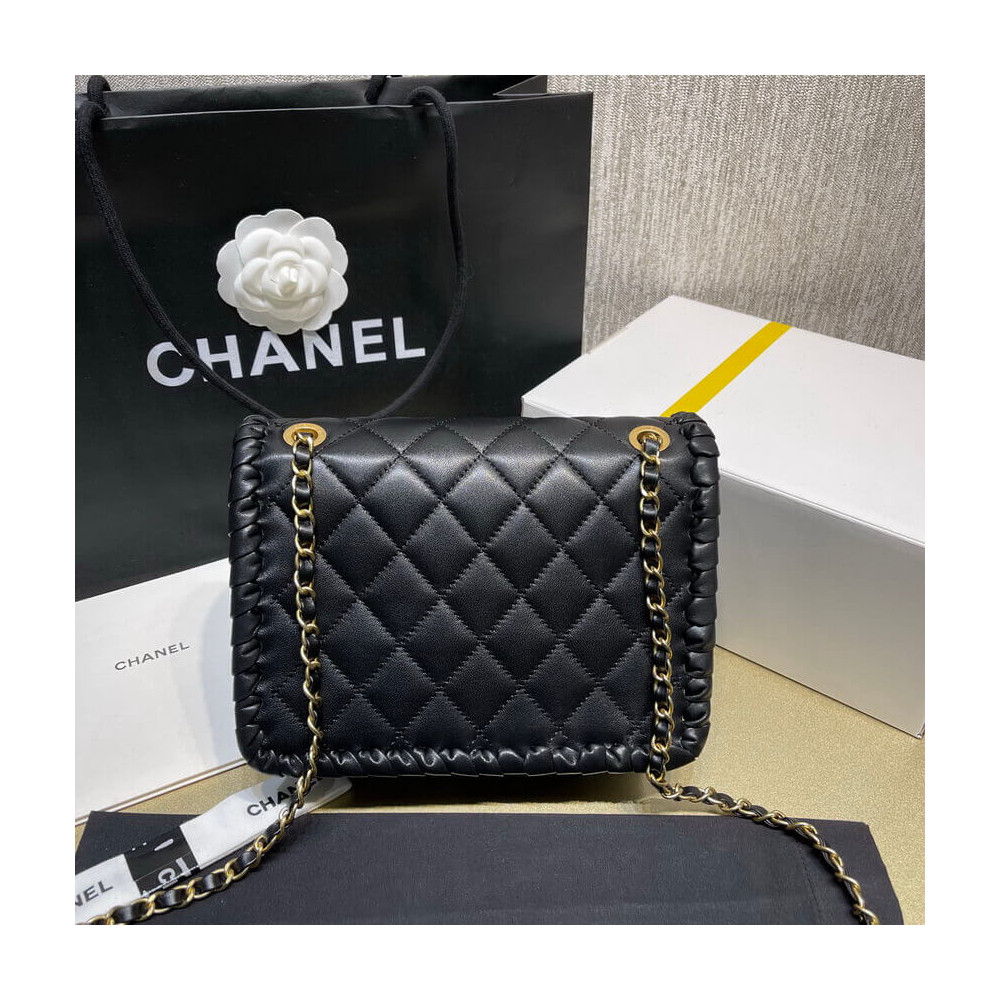 Chanel Braided Calfskin Flap Bag AS6075