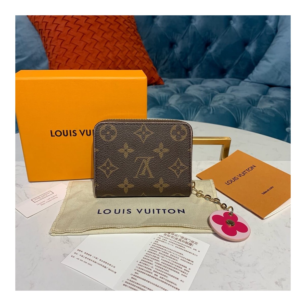 Louis Vuitton Monogram Cavas Zippy Coin Purse M68312