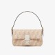 Fendi Baguette 1997 Beige FF Wool Bag 8BR792