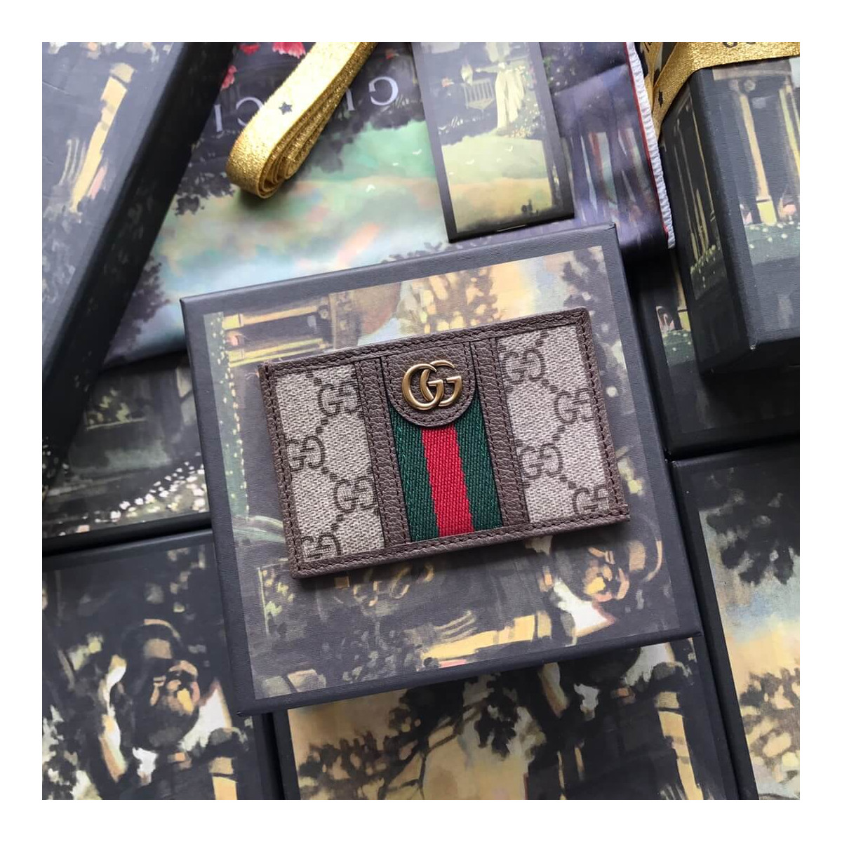 Gucci Ophidia GG Card Case 597617