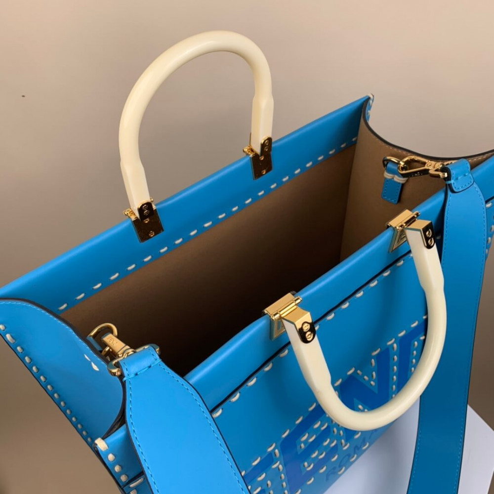 Fendi Medium Sunshine Shopper 8BH386 Blue