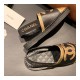 Chanel Slingback Espadrilles G34817 Black/Gold