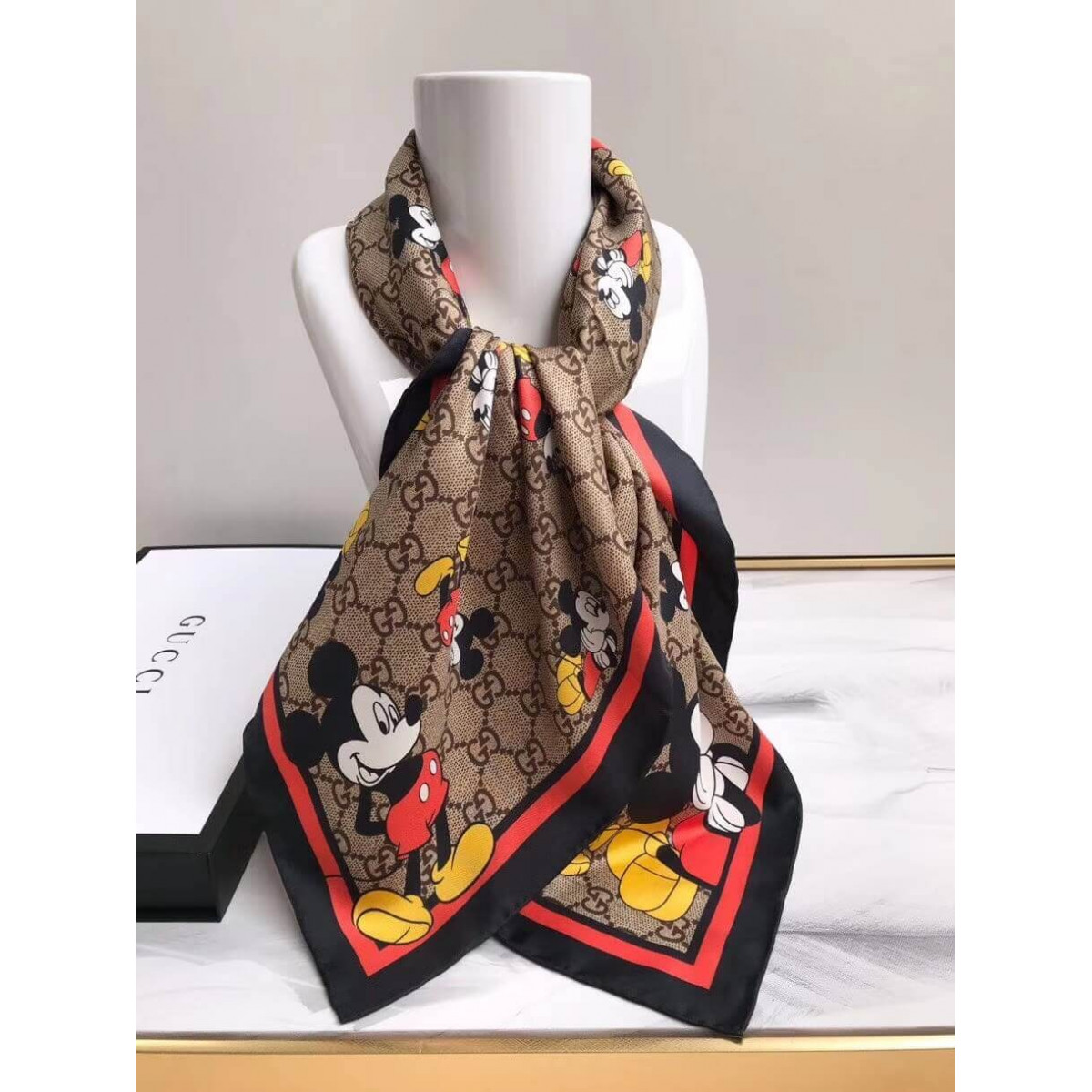 Disney x Gucci Chiffon Scarf 607324