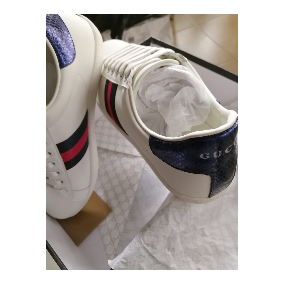 Gucci Ace Leather Sneaker 386750