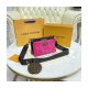 Louis Vuitton Maxi Multi Pochette Accessoires M58980 Black/Fuchsia