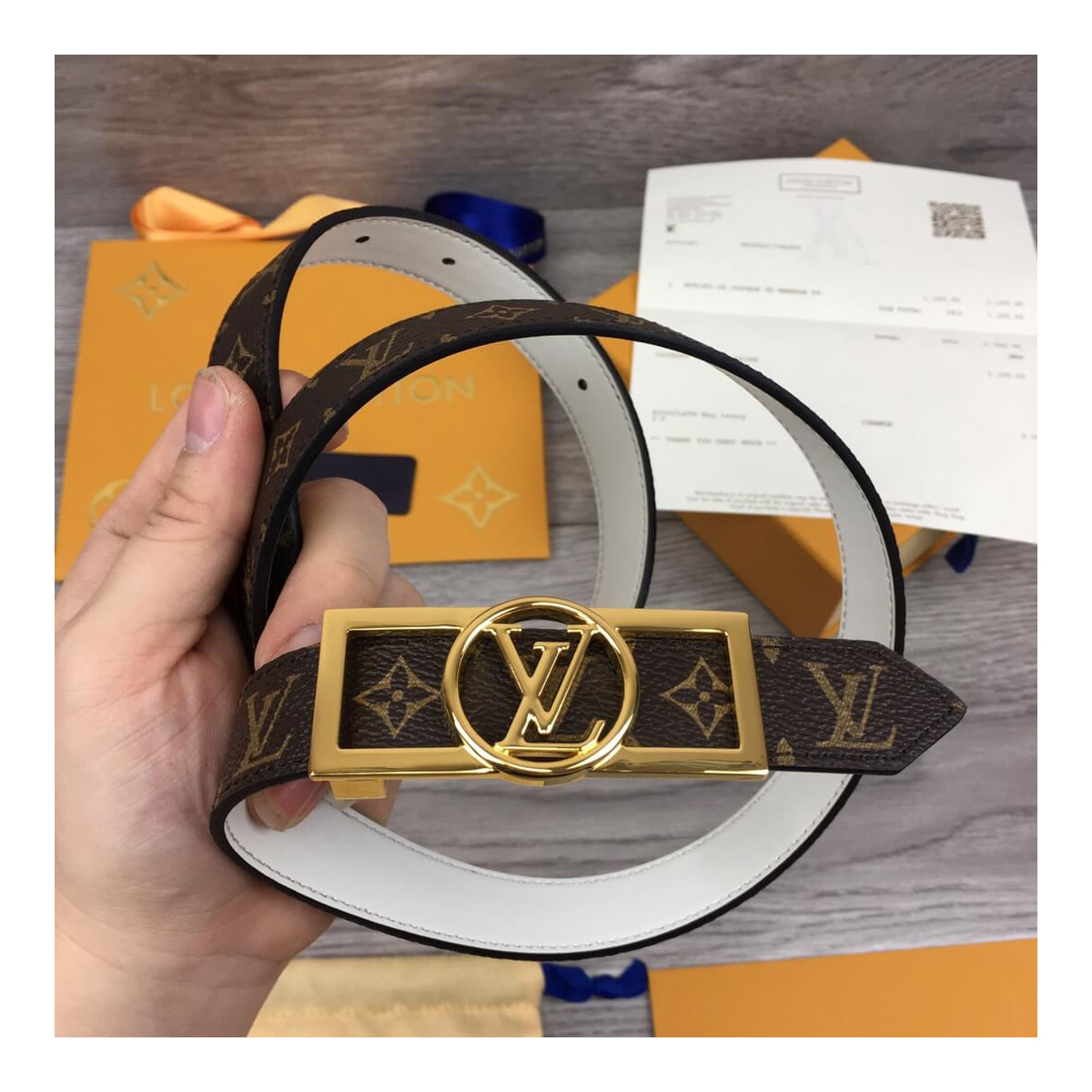 Louis Vuitton Dauphine 25mm Reversible Belt M0208U