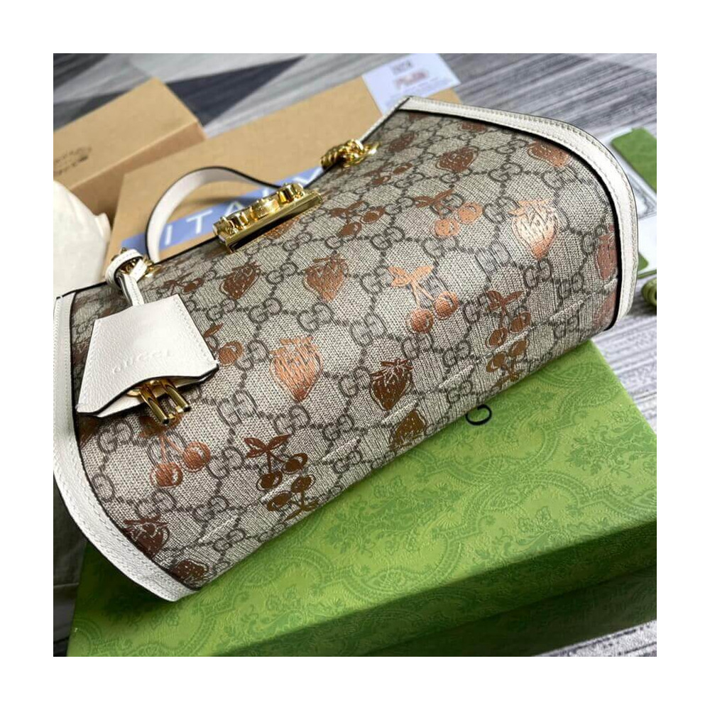 Gucci Padlock Small Berry Tote Bag 498156