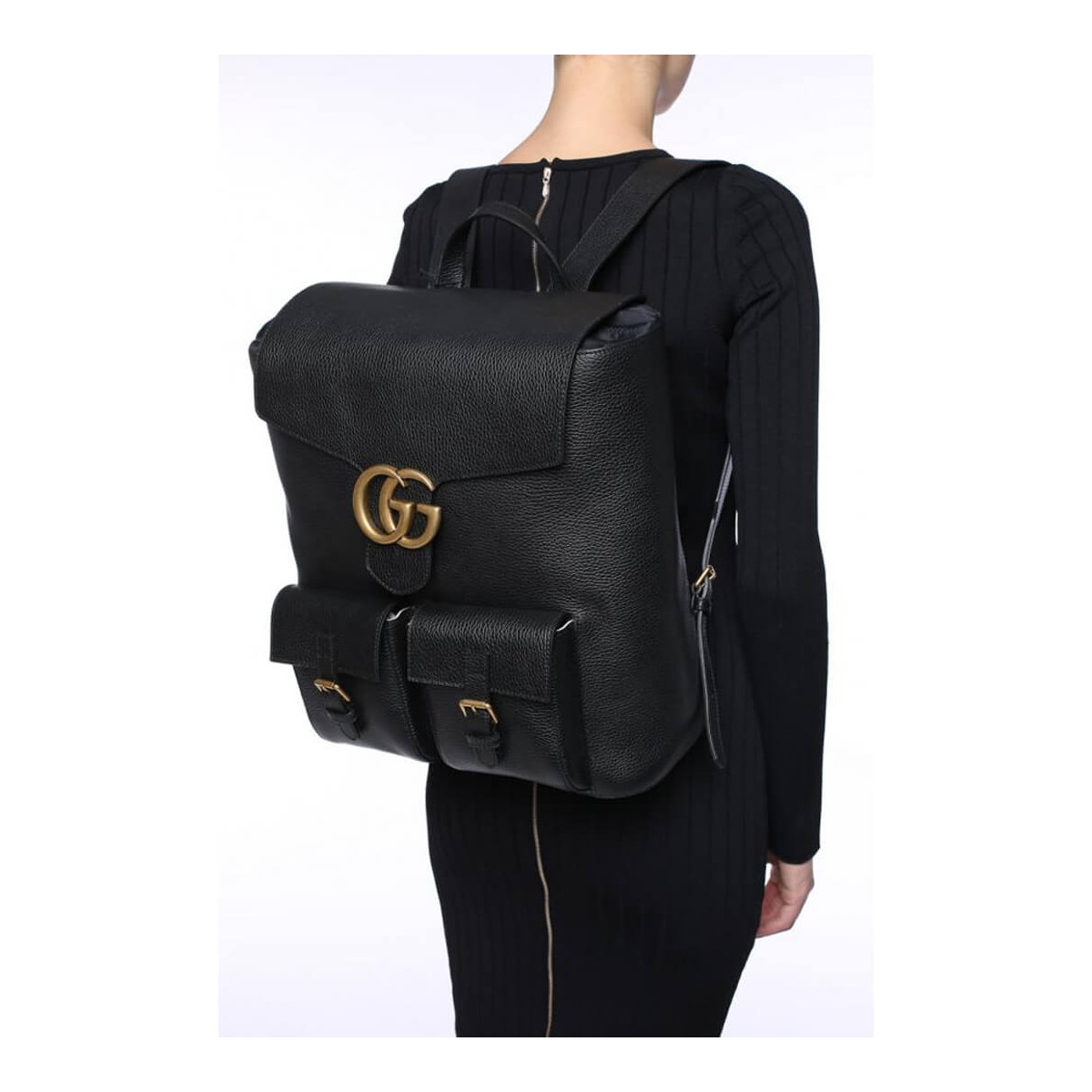 Gucci GG Marmont Leather Backpack 429007