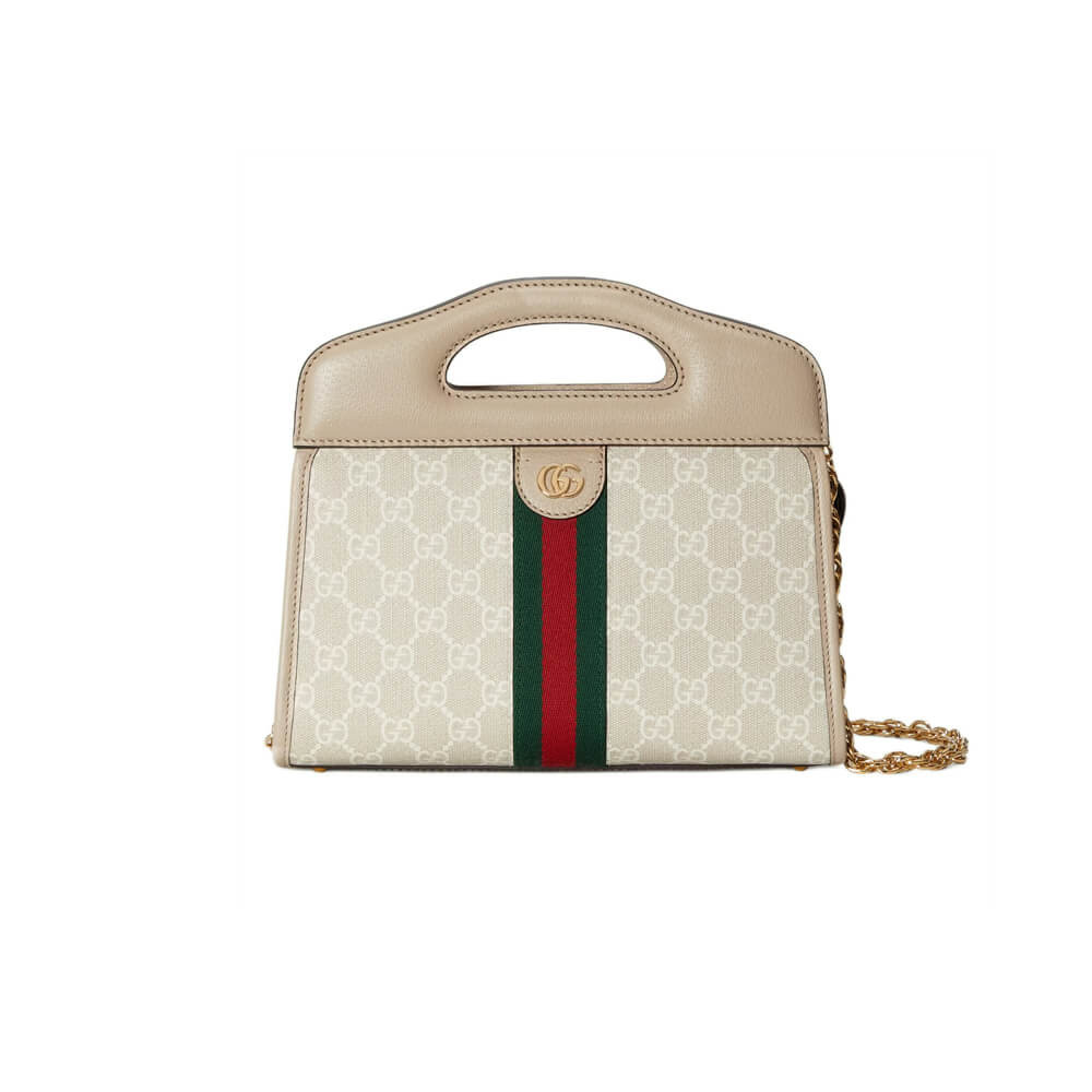 Gucci Ophidia Small Tote With Web 693724 White