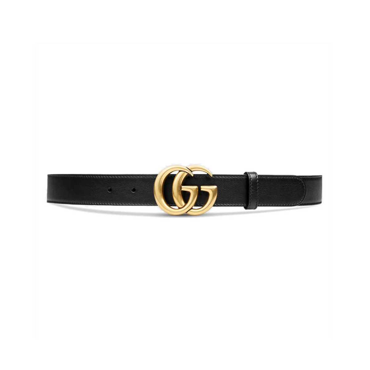 Gucci 30mm Leather Belt With Double G Buckle 414516