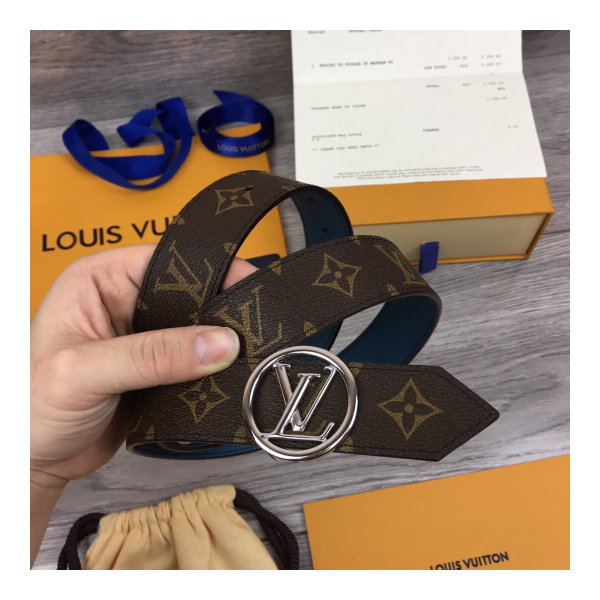 Louis Vuitton Circle 35mm Reversible Belt M0143U