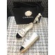 Chanel Patent Calfskin &amp; Metallic Goatskin Espadrilles G29761