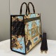 Fendace Sunshine Medium Tote Bag 1006675 Gold/Blue