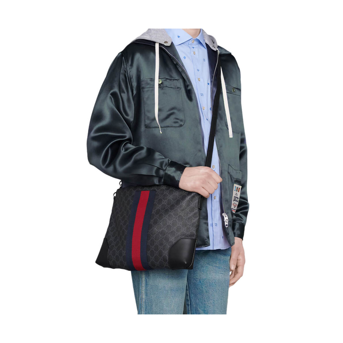 Gucci GG Black Messenger 474139