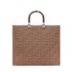 Fendi Medium Sunshine Tote Bag in Apricot FF Fabric 8BH386