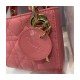 Christian Dior Micro Lady Dior Bag in Patent Cannage Calfskin S0856