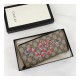 Gucci Kingsnake Print GG Supreme Zip Around Wallet 451273