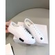 Chanel 2020ss Vintage Sneakers Embroidered Black Logo