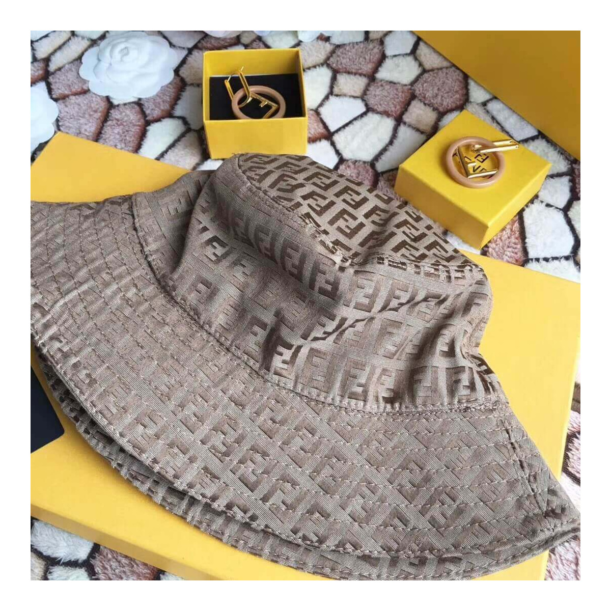 Fendi Reversible FF Bucket Hat 1359815