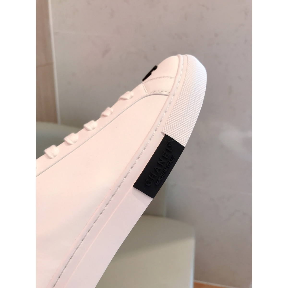 Chanel 2020ss Vintage Sneakers Embroidered Black Logo