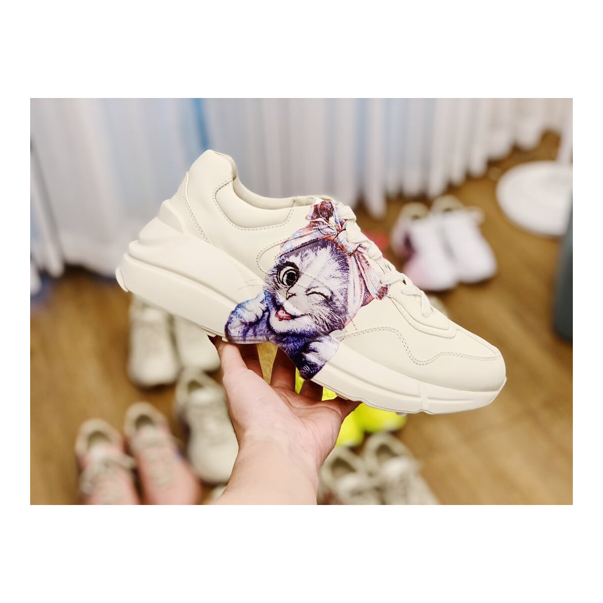 Gucci Rhyton Sneaker With Mystic Cat 609343