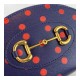 Gucci Navy And Red Polka Dot Coin Case 622040