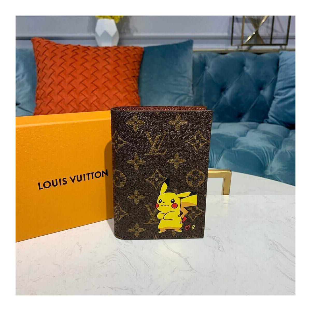 Louis Vuitton Monogram Pikachu Print Passport Cover M64502