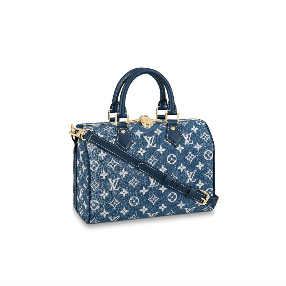 Louis Vuitton Monogram Jacquard Denim Speedy Bandouliere 25 M59609