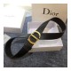 Christian Dior Black Leather 30 Montaigne Belt B0077