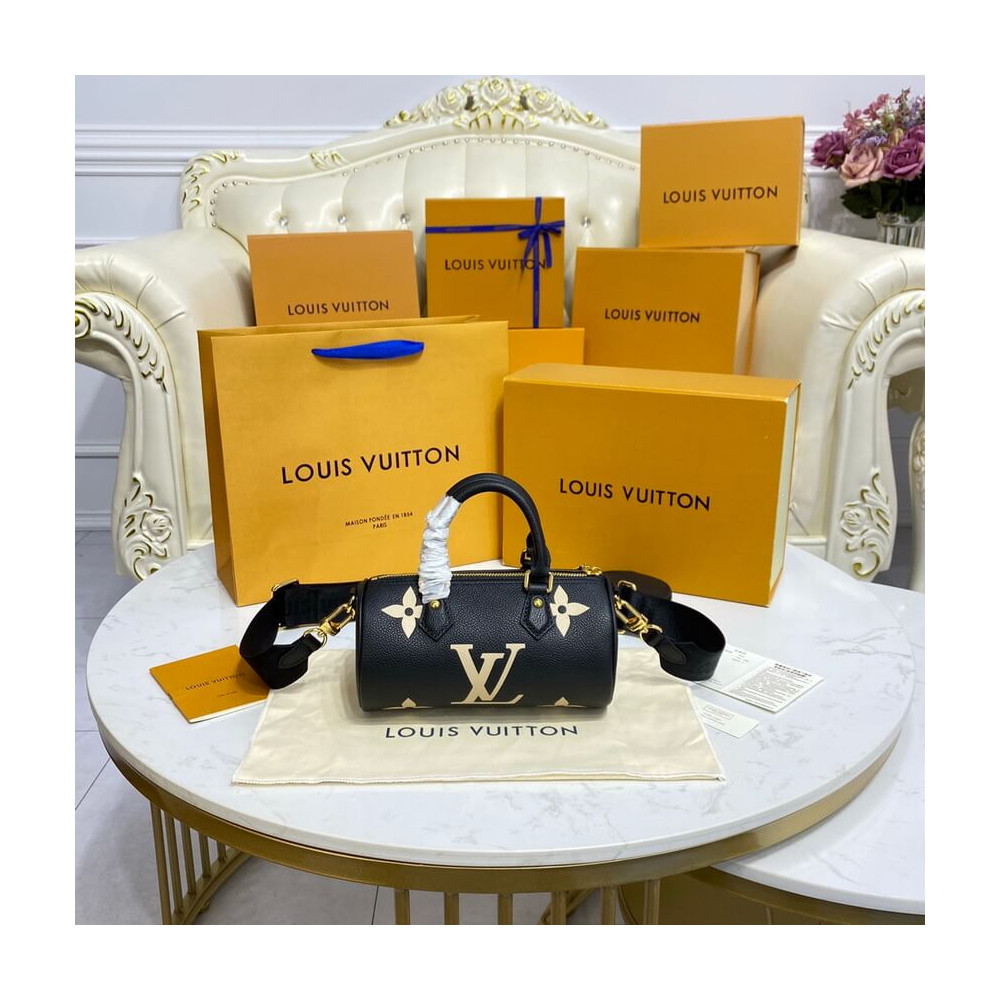 Louis Vuitton Papillon BB M45980 Black/Beige