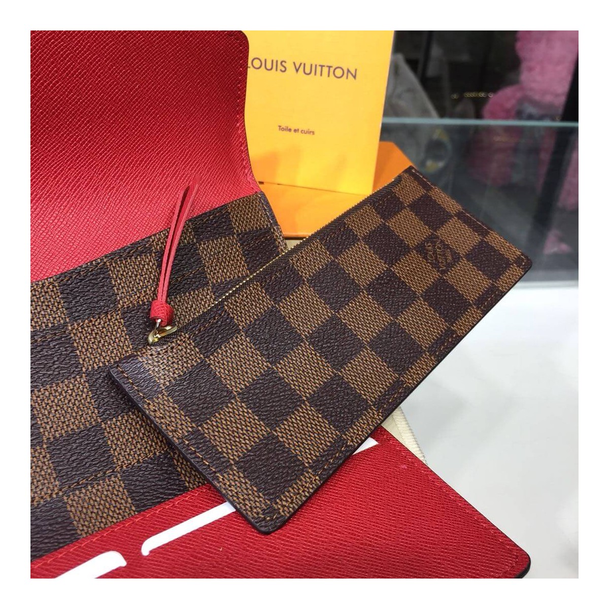 Louis Vuitton Damier Ebene Canvas Josephine Wallet N63543