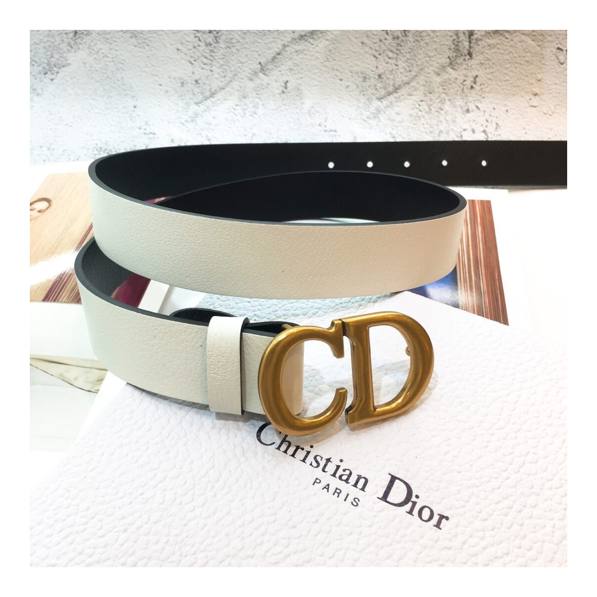 Christian Dior Saddle 3.0cm Belt B0042