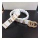 Chanel Lambskin &amp; Gold-Tone Metal Belt 94306