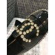 Chanel Patent Calfskin &amp; Metallic Goatskin Espadrilles G29761