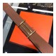 Hermes Rider Belt Buckle &amp; Reversible Leather Strap 32mm H075372 Brown/Black