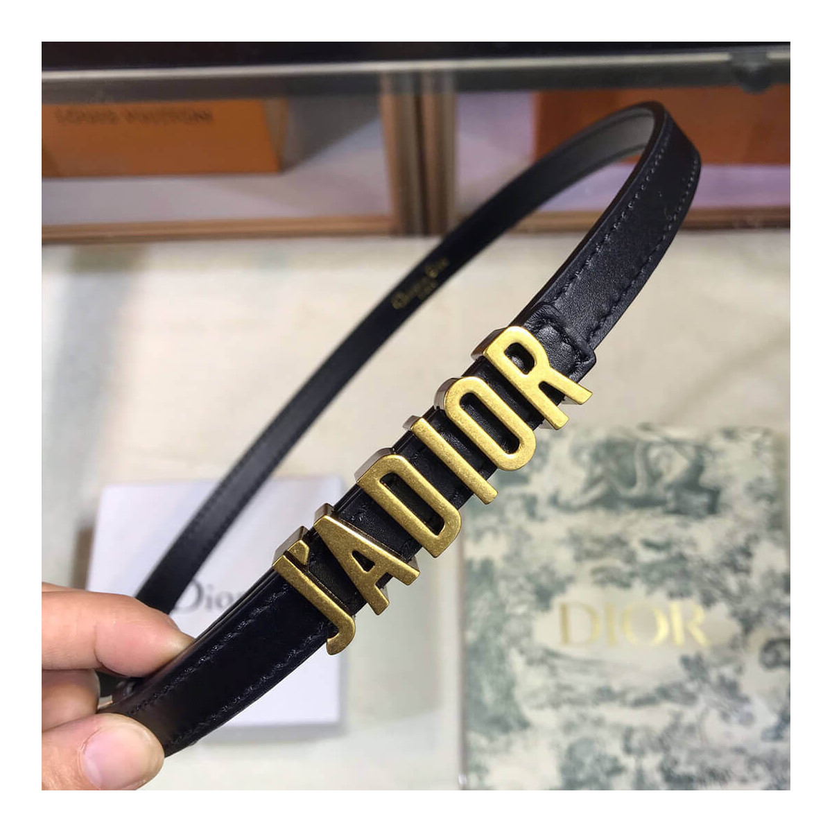 Christian Dior J’adior 1.5cm Belt B0386